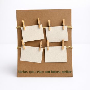 Item de mesa mural Porta-Recados em Papel Reciclado