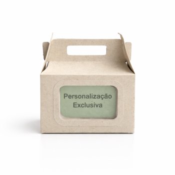 Caixa para presentes com tela 3D de acetato