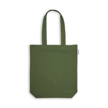Sacola em 50% algodão, 30% algodão reciclado e 20% poliéster reciclado (220 g/m²)