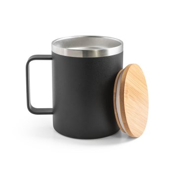 Copo de viagem térmico em aço inox 90% reciclado de parede dupla isolada a vácuo (420 mL)